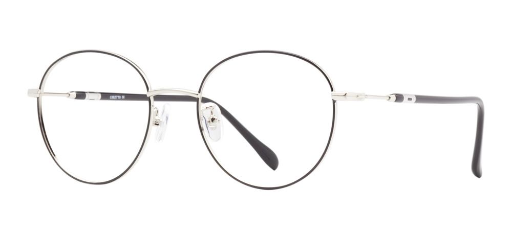 CARETTA Eyeglasses Teenage Man,Woman,Unisex Oval Full-Rimmed Metal Unfiltered CRTTA MTL 7540-C.03